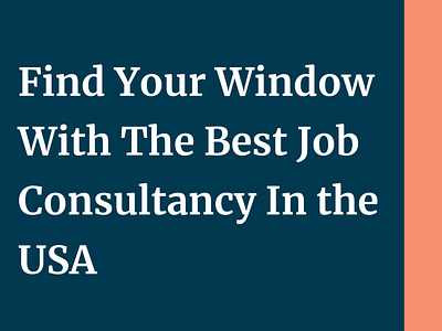 Best Job Consultancy In Usa