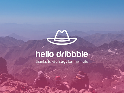 Hello Dribbble ! Thanks Ulaş. design dribbble hello invitation mountain nature thank you thanks travel turgay öztürk