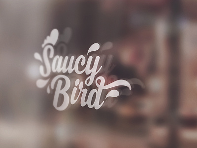 Saucy Bird chicken wing logo portland saucy bird