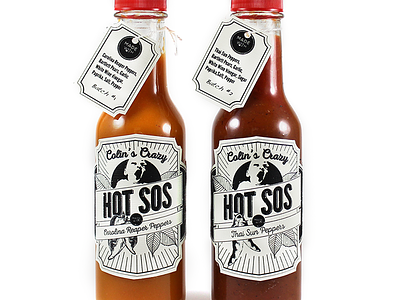 Hot Sos bottle design hot sauce packaging