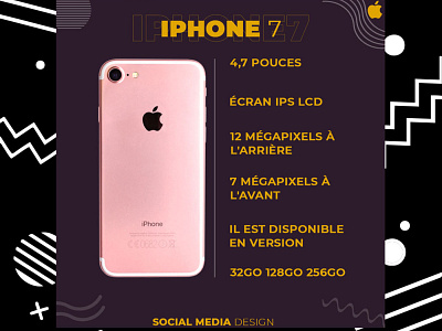 Iphone 7 social media design