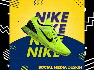 Nike shoes social media design conception design designer graphic graphic design instagram post media post post design social social media social media post