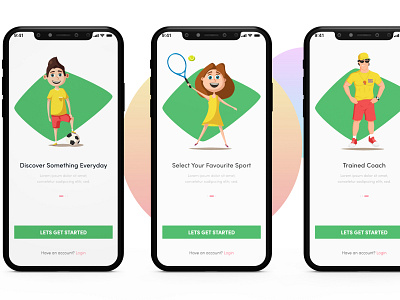 SportsEco APP app design ui ux