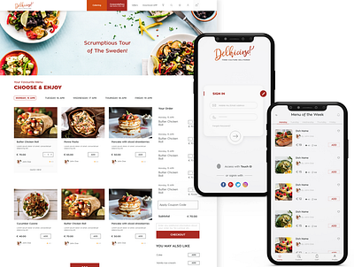 Delhicioso - Website & APP app design ui ux web