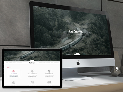 Raildrishti UI/UX design ui
