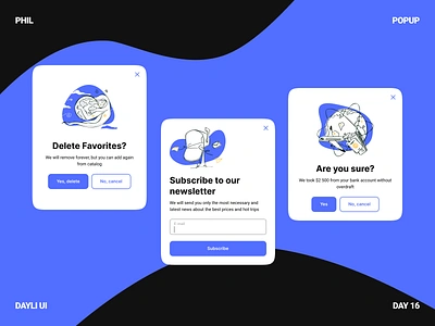 Pop-up app dailyui dailyui016 dailyuichallenge design illustration logo picture popup ui ux vector