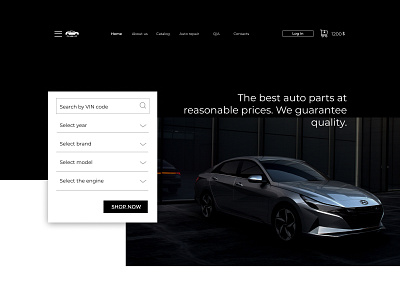 web site auto auto parts car parts landing page web design web designer web shop web site