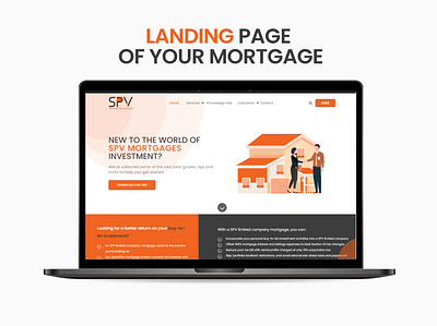 Landing Page for Mortgage Website animation branding design ui ux web