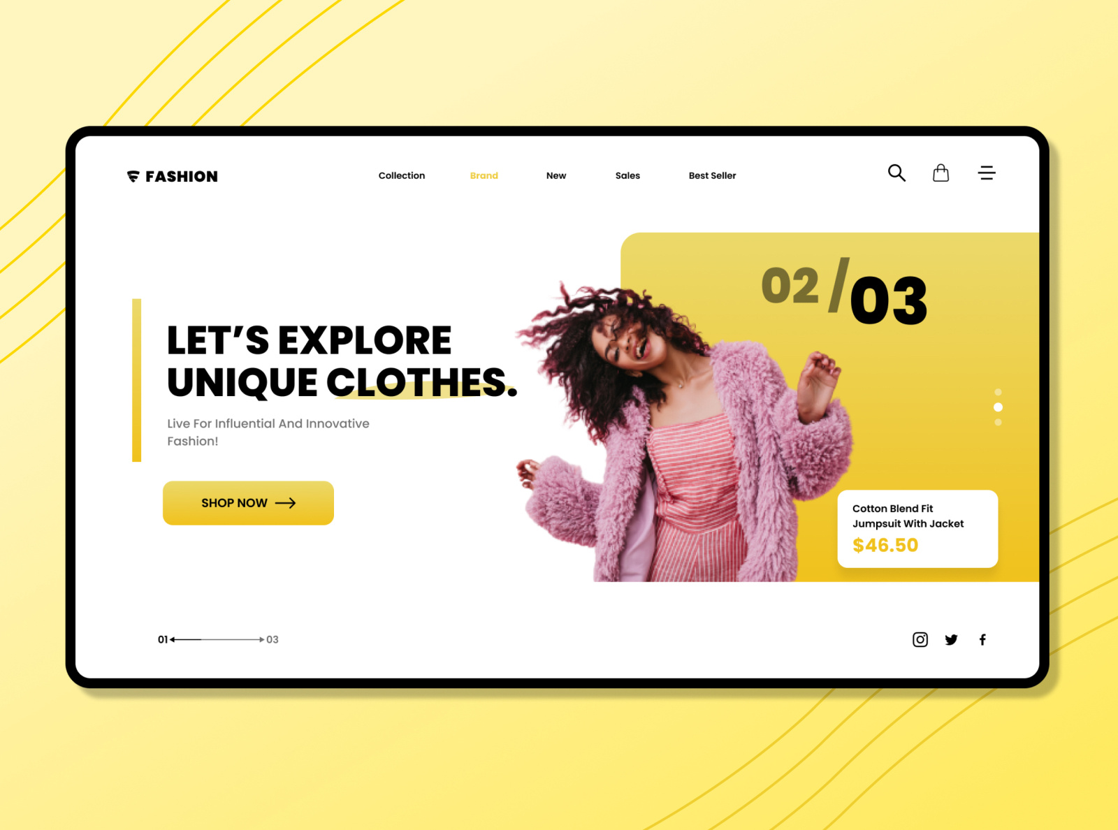 FASHION site Design by Aashifa Sheikh on Dribbble
