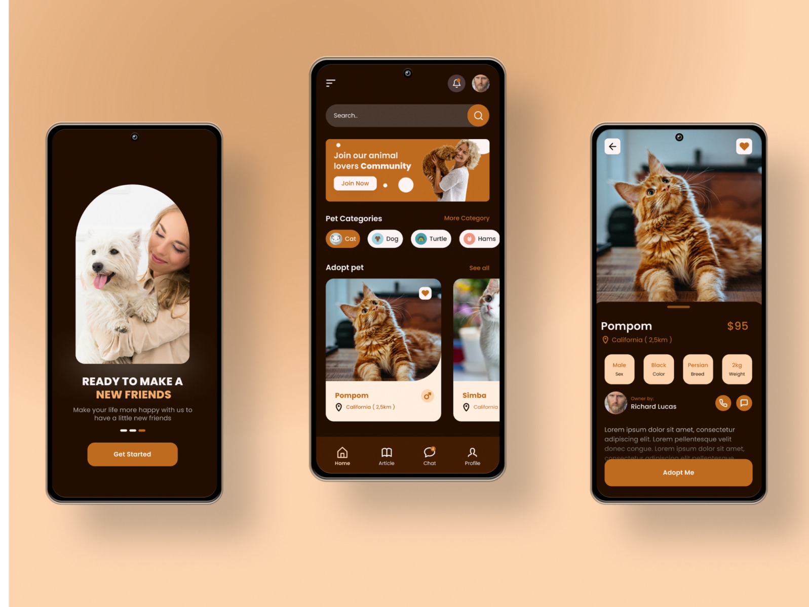 Pet Adoption App Design | Application UI design by Aashifa Sheikh on ...