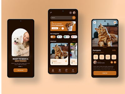 Pet Adoption App Design | Application UI design