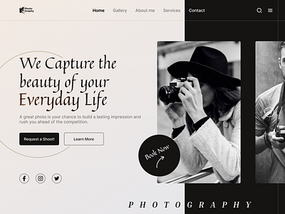 Photographer Portfolio Website Design