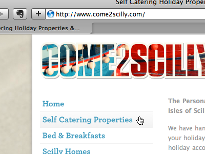 come2scilly.com – Website brand design holiday identity logo scilly travel website