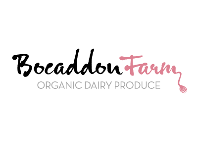 Bocaddon Farm – Logo Design brand dairy design farm identity logo organic typography