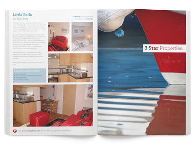 Island Properties – Brochure Spread beach brochure design holiday photography print sea sun travel