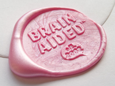 Brain Aided™ Wax Stamp #02 brain aided design print promotional stamp wax