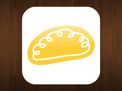 Pasty Finder – App icon idea #02 app design finder icon ipad iphone pasty pasty finder