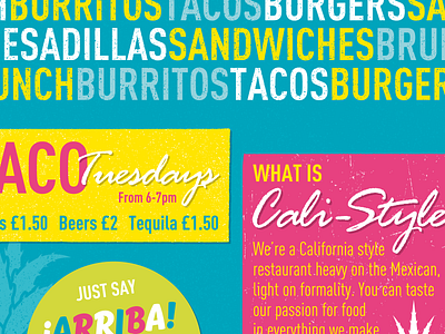 Harry’s Cali-Style – Flyer Detail branding cali california cornwall drinking eating flyer food logo mexican mexico print