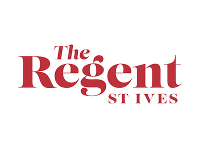 The Regent – Logo Design branding cornwall hotel identity logo st ives typography