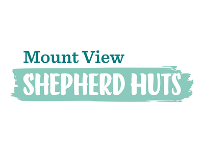 Mount View Shepherd Huts – Logo Design accommodation branding cornwall design identity logo shepherd hut