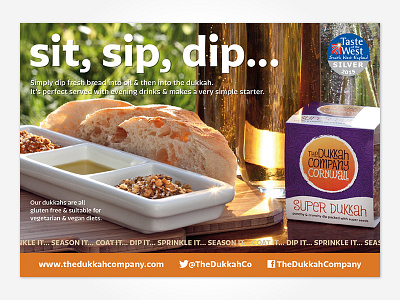 The Dukkah Company – Press Advert branding cornwall design dukkah food identity logo packaging