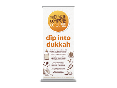 The Dukkah Company – Pop Up Display branding cornwall design dukkah food identity logo packaging