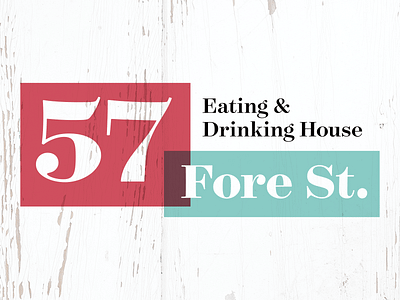 57 Fore St – Rejected Logo Concept #4