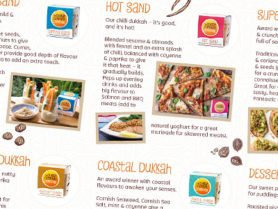 The Dukkah Company – Promotional Leaflet Detail #2 branding cornwall design dukkah food identity logo packaging