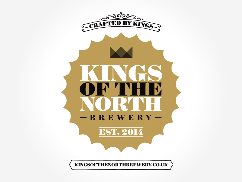 Kings Of The North Brewery – Logo Colour Variants ale beer branding brewery craft identity logo