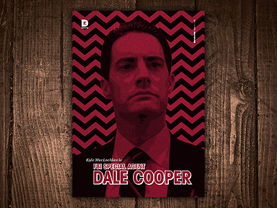 Kyle MacLachlan is FBI Special Agent Dale Cooper Art Print art dale cooper david lynch fbi kyle maclachlan print show tv tv series twin peaks