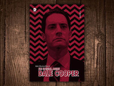 Kyle MacLachlan is FBI Special Agent Dale Cooper Art Print
