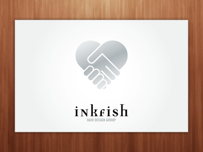 Inkfish - Recommend a friend card business card design inkfish print promotion
