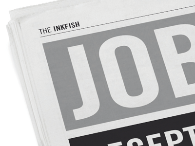 Inkfish - Job vacancy poster (detail)