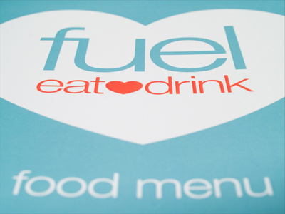 fuel - food menu #1 cornwall design falmouth food fuel menu print