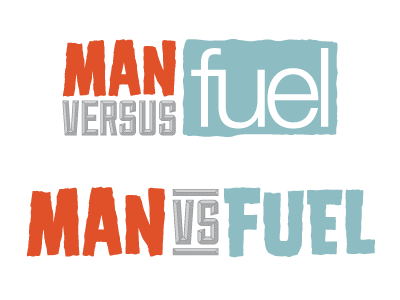 fuel - Man Vs Fuel logo development #1