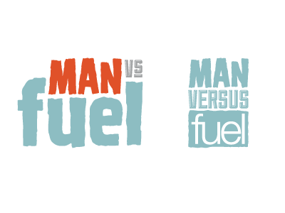 fuel - Man Vs Fuel logo development #2 cornwall design falmouth food fuel man print student versus vs