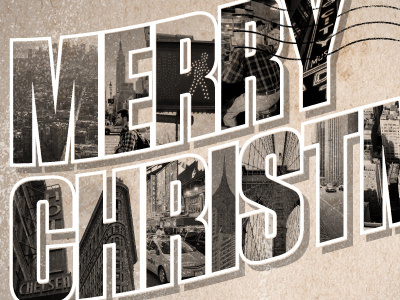 Merry Christmas from Brain Aided™ 2012 - detail #1 airmail brain aided christmas mail merry new york photography post postage postcard retro stamp