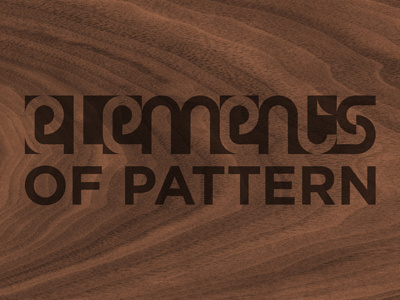 Elements Of Pattern - Alternate Logo app art design element elements of pattern ios logo pattern walnut wood
