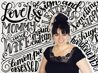 About me hand lettered profile about me hand lettering handlettering lettering profile