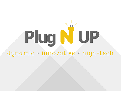 Plugnup logo high tech innovation logo