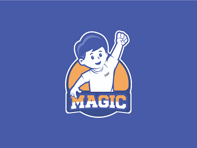 Magic boy animation blue boy boy illustration graphic design illustration logo magic magic boy mascot mascot design