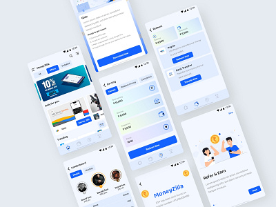 MoneyZilla Mobile App app design business website creative website mobile app design ui design ux ux design website desging