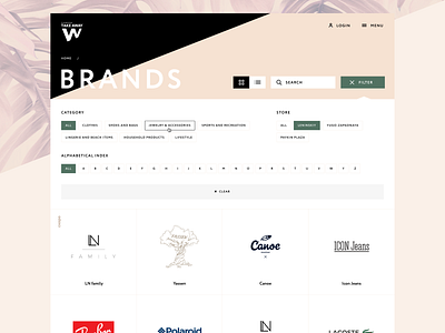 Branded Clothing Store Bran Filter brands clothes fashion filter store web website