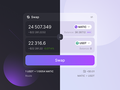 Crypto Exchange Themes crypto dark mode exchange light mode purple swap