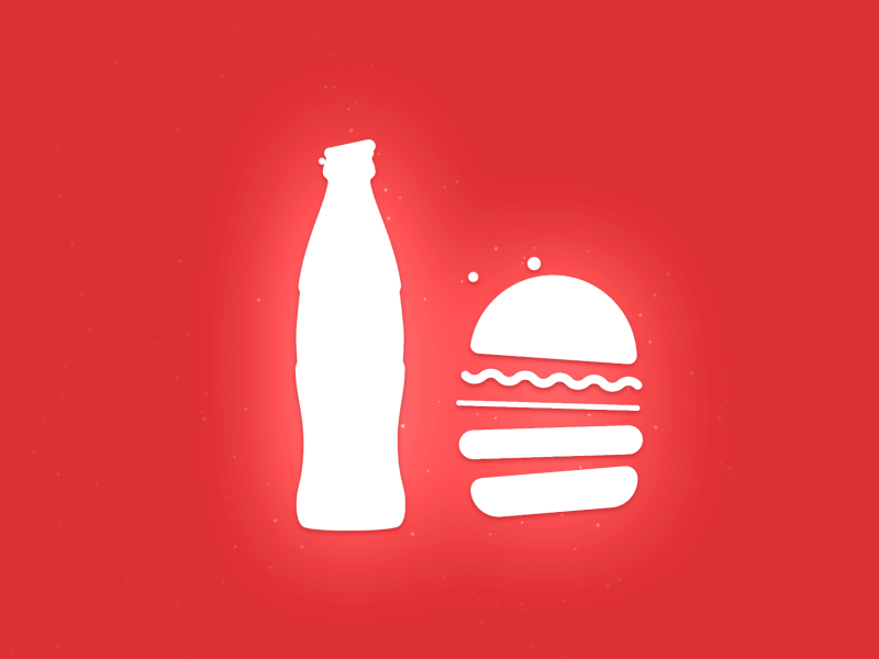 Coke & Burger animation hamburger burger cocacola coke