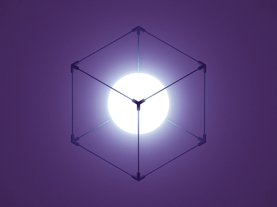 Philosopher's Cube geometry isometric loop meditation mindfuck optical illusion seamless