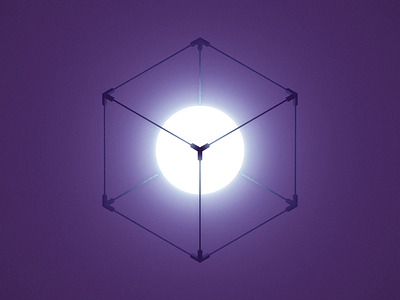 Philosopher's Cube geometry isometric loop meditation mindfuck optical illusion seamless