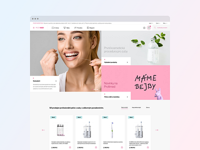 Profimed - Design Concept agency care czech dental dentist design interface minimalism sdmk studio ui ux web website