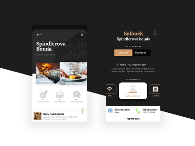 App Concept app design interface designconcept experience hotel sketchapp ui ux