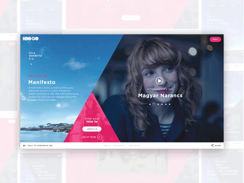 Big Little Lies czechdesign gird hbo interactions interface microsite movie responsive ux website